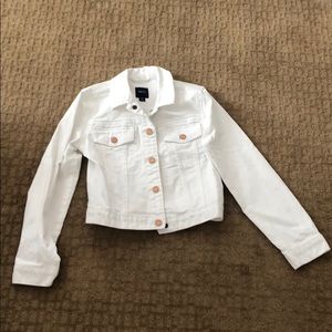 GapKids White Denim Jacket
